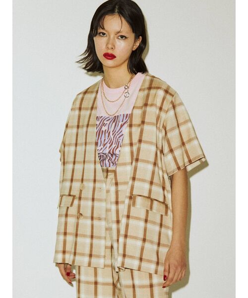 jouetie（ジュエティ）の「Hippieゼブラロゴ Tシャツ（Tシャツ/カットソー・レディース・ピンク/ブラック/アイボリー・MEDIUM）」の19枚目の写真