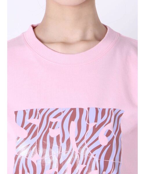 jouetie（ジュエティ）の「Hippieゼブラロゴ Tシャツ（Tシャツ/カットソー・レディース・ピンク/ブラック/アイボリー・MEDIUM）」の16枚目の写真