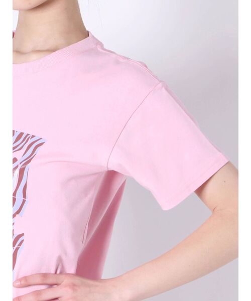 jouetie（ジュエティ）の「Hippieゼブラロゴ Tシャツ（Tシャツ/カットソー・レディース・ピンク/ブラック/アイボリー・MEDIUM）」の8枚目の写真