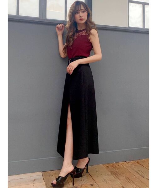 RESEXXY(リゼクシー)の「配色ベルトレイヤードスカート(スカート・レディース・ブラック/ブラウン/グリーン・FREE)」の17枚目の写真