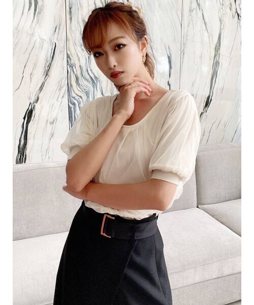 RESEXXY(リゼクシー)の「配色ベルトレイヤードスカート(スカート・レディース・ブラック/ブラウン/グリーン・FREE)」の8枚目の写真