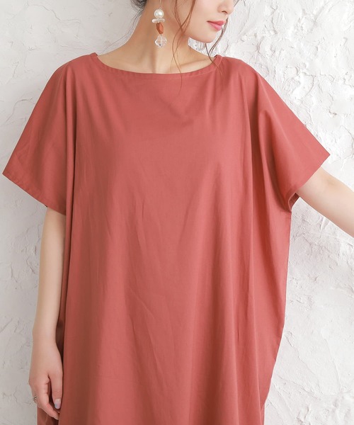 osharewalker（オシャレウォーカー）の「【廃盤】『チュニック×ペチワンピース2点SET』（ワンピース・レディース・モカ/ダークネイビー/テラコッタ・FREE）」の14枚目の写真