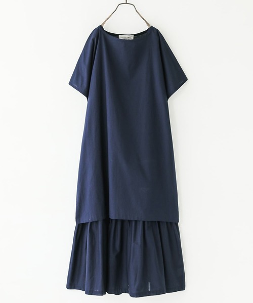 osharewalker（オシャレウォーカー）の「【廃盤】『チュニック×ペチワンピース2点SET』（ワンピース・レディース・モカ/ダークネイビー/テラコッタ・FREE）」の13枚目の写真