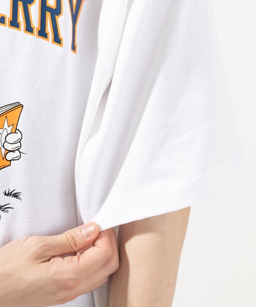 Tom&Jerry(トムアンドジェリー)の「【TOM&JERRY/トムとジェリー】T&Jカレッジロゴ プリントオーバーサイズ半袖Tシャツ(Tシャツ/カットソー・メンズ・ホワイト/チャコールグレー/ライトグレー/サックスブルー・M/L/XL)」の17枚目の写真