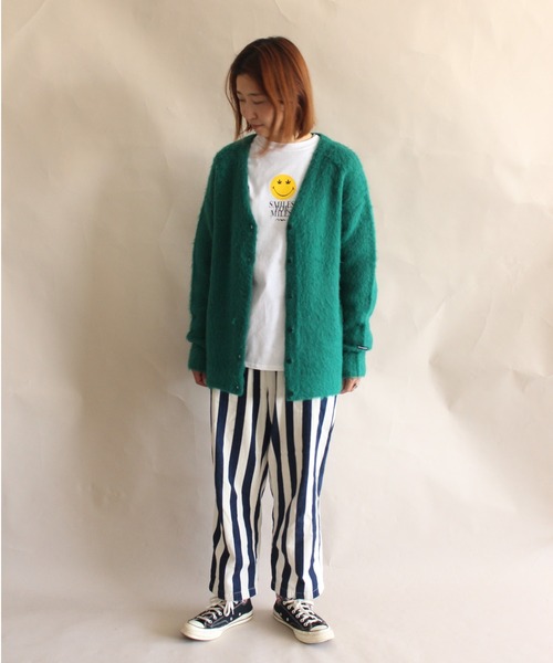 MANASTASH（マナスタッシュ）の「MANASTASH/マナスタッシュ　W's ABERDEEN KURTIGAN '21　ウィメンズ　アバディーン　カーディガン21（カーディガン/ボレロ・レディース・グリーン/ベージュ/ブラック/パープル・MEDIUM）」の5枚目の写真