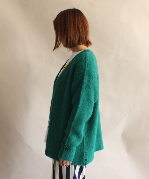 MANASTASH（マナスタッシュ）の「MANASTASH/マナスタッシュ　W's ABERDEEN KURTIGAN '21　ウィメンズ　アバディーン　カーディガン21（カーディガン/ボレロ・レディース・グリーン/ベージュ/ブラック/パープル・MEDIUM）」の8枚目の写真