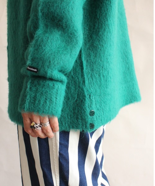 MANASTASH（マナスタッシュ）の「MANASTASH/マナスタッシュ　W's ABERDEEN KURTIGAN '21　ウィメンズ　アバディーン　カーディガン21（カーディガン/ボレロ・レディース・グリーン/ベージュ/ブラック/パープル・MEDIUM）」の10枚目の写真