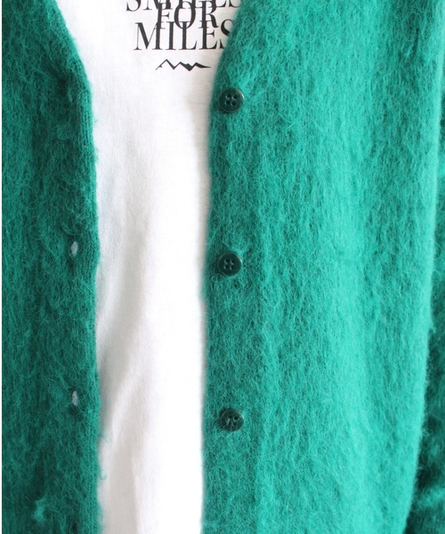 MANASTASH（マナスタッシュ）の「MANASTASH/マナスタッシュ　W's ABERDEEN KURTIGAN '21　ウィメンズ　アバディーン　カーディガン21（カーディガン/ボレロ・レディース・グリーン/ベージュ/ブラック/パープル・MEDIUM）」の9枚目の写真