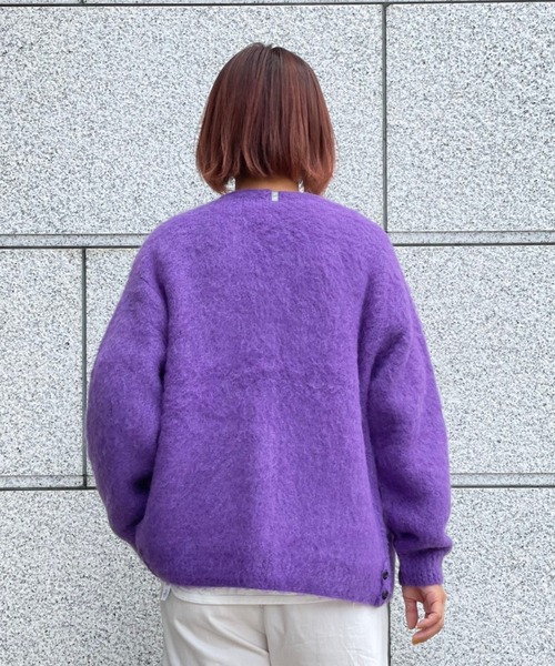 MANASTASH（マナスタッシュ）の「MANASTASH/マナスタッシュ　W's ABERDEEN KURTIGAN '21　ウィメンズ　アバディーン　カーディガン21（カーディガン/ボレロ・レディース・グリーン/ベージュ/ブラック/パープル・MEDIUM）」の13枚目の写真