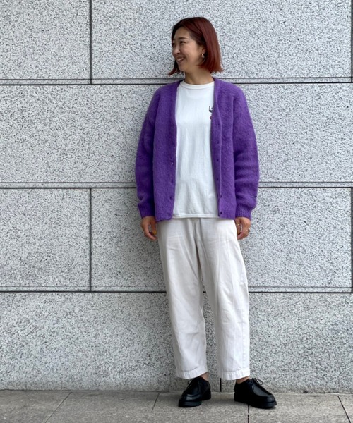 MANASTASH（マナスタッシュ）の「MANASTASH/マナスタッシュ　W's ABERDEEN KURTIGAN '21　ウィメンズ　アバディーン　カーディガン21（カーディガン/ボレロ・レディース・グリーン/ベージュ/ブラック/パープル・MEDIUM）」の15枚目の写真