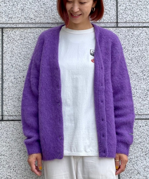 MANASTASH（マナスタッシュ）の「MANASTASH/マナスタッシュ　W's ABERDEEN KURTIGAN '21　ウィメンズ　アバディーン　カーディガン21（カーディガン/ボレロ・レディース・グリーン/ベージュ/ブラック/パープル・MEDIUM）」の16枚目の写真