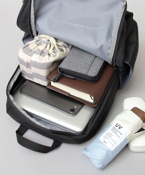 YAKPAK（ヤックパック）の「YAKPAK / ヤックパック / スクエアシルエット スタンダード バックパック / STANDARD DAYPACK / 抗菌ポケット付（バックパック/リュック・メンズ・ブラック・FREE）」の15枚目の写真