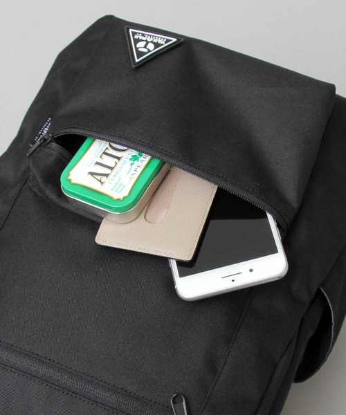 YAKPAK（ヤックパック）の「YAKPAK / ヤックパック / スクエアシルエット スタンダード バックパック / STANDARD DAYPACK / 抗菌ポケット付（バックパック/リュック・メンズ・ブラック・FREE）」の13枚目の写真