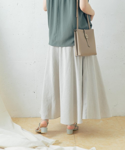 ハグオーワー リネンサーキュラースカート ハグオーワー リネン