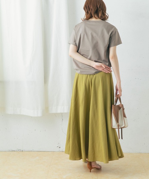 URBAN RESEARCH ROSSO(アーバンリサーチロッソ)の「リネンサーキュラースカート(スカート・レディース・アイボリー/モカ/イエロー/ブラウン・36/38)」の19枚目の写真