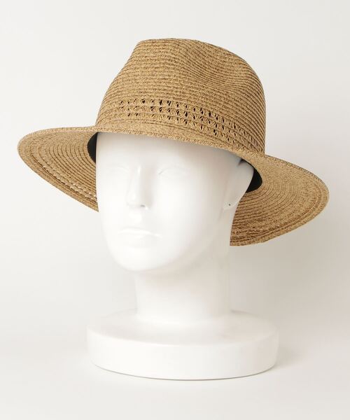 RIVER UP（リバーアップ）の「RIVER UP PAPER LONG BRIM HAT / リバーアップ ペーパー ロングブリム ハット（ハット・メンズ・ブラック/ベージュ/ブラウン・ONE SIZE）」の3枚目の写真