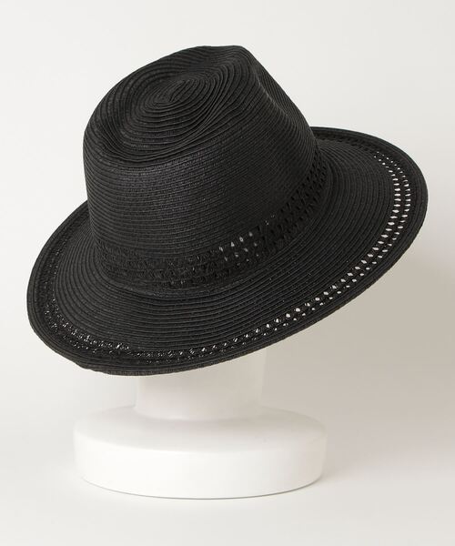 RIVER UP（リバーアップ）の「RIVER UP PAPER LONG BRIM HAT / リバーアップ ペーパー ロングブリム ハット（ハット・メンズ・ブラック/ベージュ/ブラウン・ONE SIZE）」の4枚目の写真