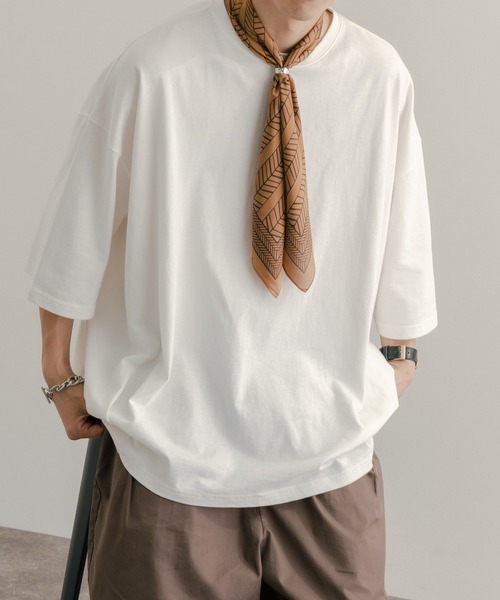 epnok（エプノック）の「リング付きスカーフ（バンダナ/スカーフ・メンズ・ネイビー/ブラック/オレンジ/ワインレッド/グリーン/ブルー・FREE）」の17枚目の写真