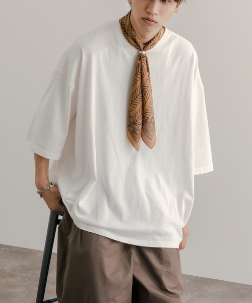 epnok（エプノック）の「リング付きスカーフ（バンダナ/スカーフ・メンズ・ネイビー/ブラック/オレンジ/ワインレッド/グリーン/ブルー・FREE）」の18枚目の写真