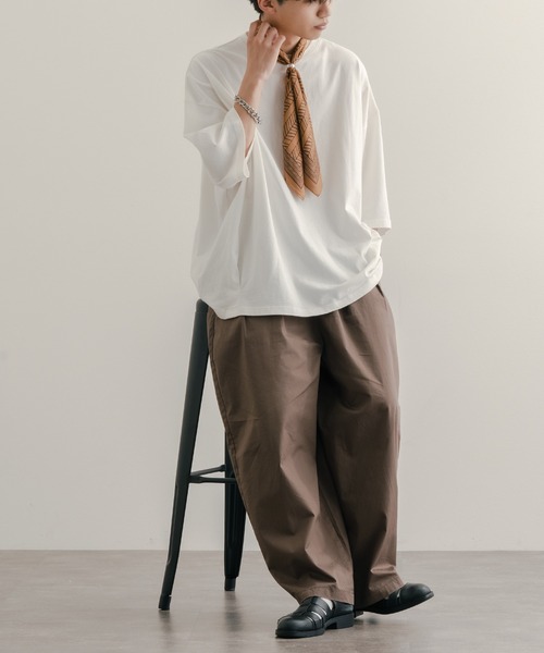 epnok（エプノック）の「リング付きスカーフ（バンダナ/スカーフ・メンズ・ネイビー/ブラック/オレンジ/ワインレッド/グリーン/ブルー・FREE）」の21枚目の写真