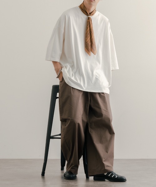 epnok（エプノック）の「リング付きスカーフ（バンダナ/スカーフ・メンズ・ネイビー/ブラック/オレンジ/ワインレッド/グリーン/ブルー・FREE）」の22枚目の写真