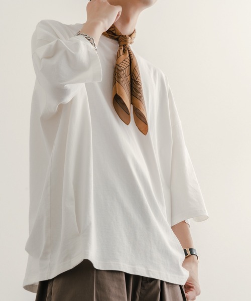 epnok（エプノック）の「リング付きスカーフ（バンダナ/スカーフ・メンズ・ネイビー/ブラック/オレンジ/ワインレッド/グリーン/ブルー・FREE）」の20枚目の写真