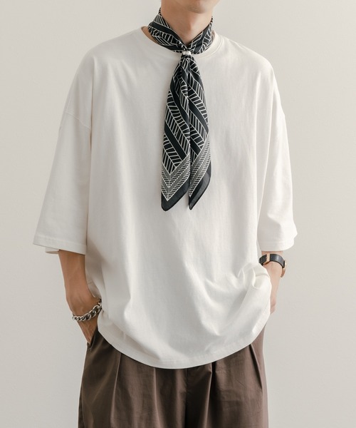 epnok（エプノック）の「リング付きスカーフ（バンダナ/スカーフ・メンズ・ネイビー/ブラック/オレンジ/ワインレッド/グリーン/ブルー・FREE）」の13枚目の写真