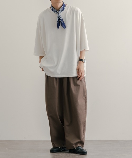 epnok（エプノック）の「リング付きスカーフ（バンダナ/スカーフ・メンズ・ネイビー/ブラック/オレンジ/ワインレッド/グリーン/ブルー・FREE）」の10枚目の写真