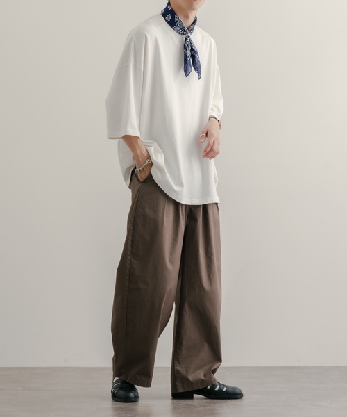 epnok（エプノック）の「リング付きスカーフ（バンダナ/スカーフ・メンズ・ネイビー/ブラック/オレンジ/ワインレッド/グリーン/ブルー・FREE）」の12枚目の写真