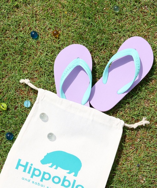 CIAOPANIC TYPY（チャオパニックティピー）の「【Hippobloo/ヒッポブルー】Kid'sビーチサンダル（サンダル・キッズ・ブラック/ダークグリーン/ピンク/インディゴブルー/ブルー/バイオレット/ネイビー/ブラウン・8/7）」の7枚目の写真