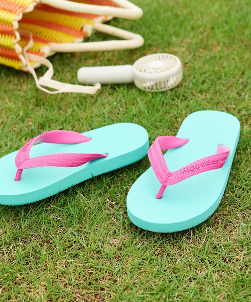 CIAOPANIC TYPY（チャオパニックティピー）の「【Hippobloo/ヒッポブルー】Kid'sビーチサンダル（サンダル・キッズ・ブラック/ダークグリーン/ピンク/インディゴブルー/ブルー/バイオレット/ネイビー/ブラウン・8/7）」の6枚目の写真