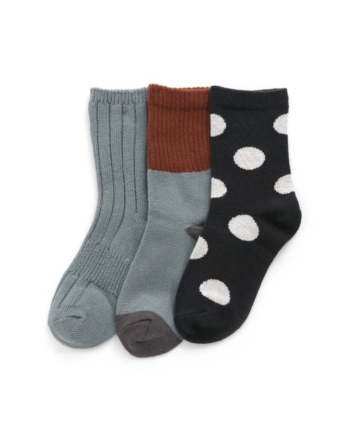 MAKE YOUR DAY（メイクユアデイ）の「ソックスセット（ソックス/靴下・キッズ・ベージュ/ブラウン/キャメル/グレイッシュブルー/チャコールグレー・24/12/15 /18/21）」の2枚目の写真