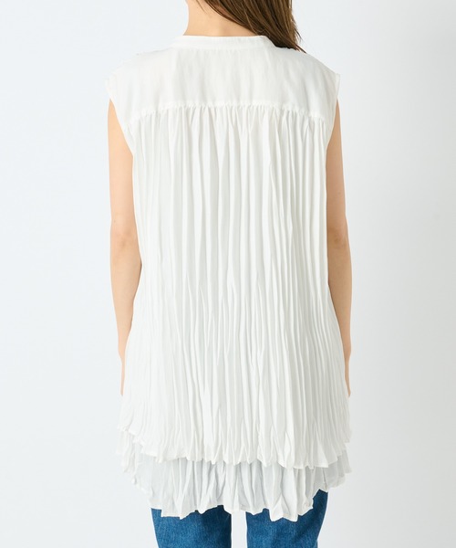 RIVE DROITE（リヴドロワ）の「ZOZOTOWN限定/ノースリレイヤードシャツ（シャツ/ブラウス・レディース・ブラック/オフホワイト/カーキ/イエロー・FREE）」の16枚目の写真