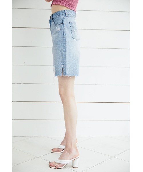 ALEXIA STAM（アリシアスタン）の「Denim Bermuda Shorts/デニムバミューダショーツ（デニムパンツ・レディース・ホワイト/ブルー・S/M/XS）」の13枚目の写真