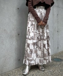 &g'aime | 【&g'aime】アート柄プリーツスカート(スカート)