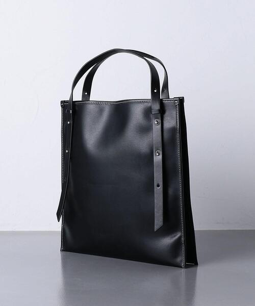 UNITED ARROWS(ユナイテッドアローズ)の「<UNITED ARROWS>フラット スクエア トートバッグ(トートバッグ・レディース・ブラック/ベージュ・FREE)」の12枚目の写真