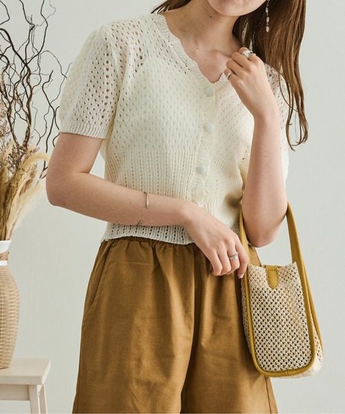 Ambre Neige(アンブルネージュ)の「サマーニットカーディガン/【WEB/EC限定商品】(カーディガン/ボレロ・レディース・ホワイト/ブルー/グリーン・FREE)」の18枚目の写真