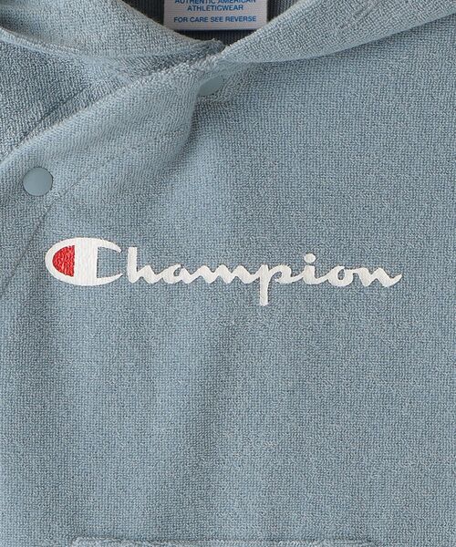 Champion（チャンピオン）の「【SHIPS KIDS別注】Champion:パイル フード ロンパース（ロンパース・キッズ・ベージュ系その他/ナチュラル/ライトブルー/ピンク・80/70）」の8枚目の写真