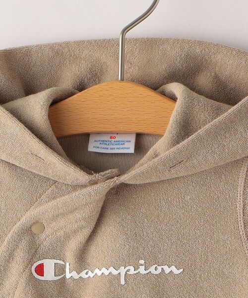 Champion（チャンピオン）の「【SHIPS KIDS別注】Champion:パイル フード ロンパース（ロンパース・キッズ・ベージュ系その他/ナチュラル/ライトブルー/ピンク・80/70）」の12枚目の写真