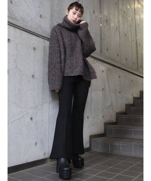 MURUA(ムルーア)の「バックスリットスウェードパンツ(スラックス・レディース・ブラック/グレー/アイボリー/その他1・FREE)」の19枚目の写真