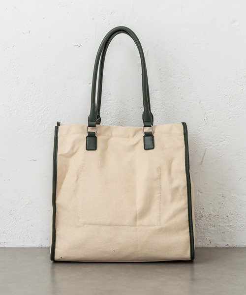 mystic（ミスティック）の「ケイタイポシェット付きトート（トートバッグ・レディース・ブラック/オリーブ・ONE SIZE）」の12枚目の写真