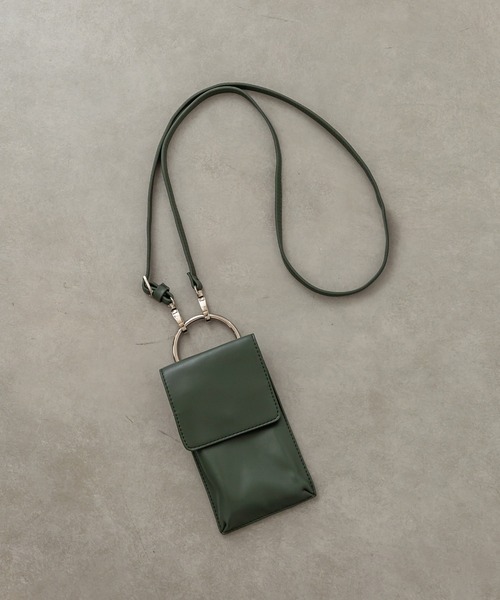 mystic（ミスティック）の「ケイタイポシェット付きトート（トートバッグ・レディース・ブラック/オリーブ・ONE SIZE）」の8枚目の写真