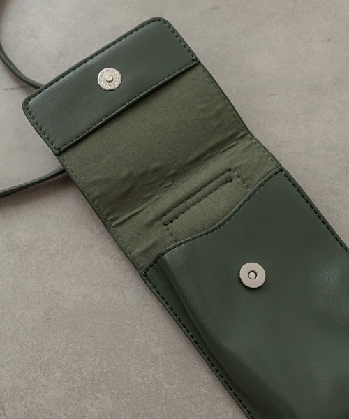 mystic（ミスティック）の「ケイタイポシェット付きトート（トートバッグ・レディース・ブラック/オリーブ・ONE SIZE）」の4枚目の写真