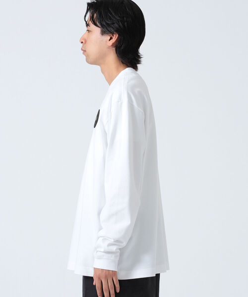 LACOSTE（ラコステ）の「LACOSTE × BEAMS / 別注 Long Sleeve T-shirt（Tシャツ/カットソー・メンズ・ホワイト/ブラック/ベージュ/ネイビー・2/3/4/5/6）」の12枚目の写真