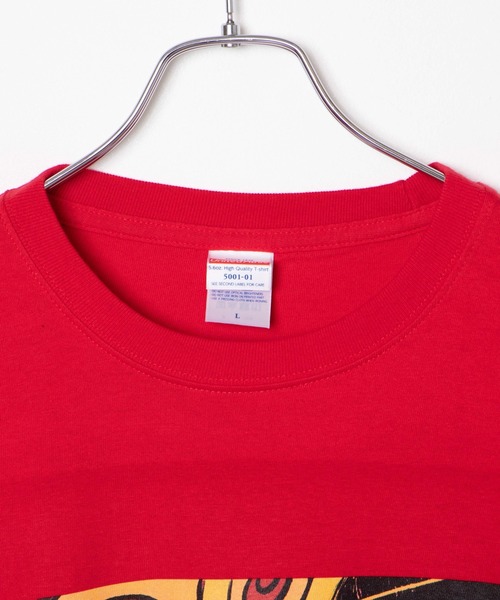 WEGO GRAPHICS（ウィゴーグラフィックス）の「WEGO/放課後アート部 陽ポジトロンT（Tシャツ/カットソー・メンズ・レッド/ホワイト・LARGE/MEDIUM/X-LARGE）」の16枚目の写真