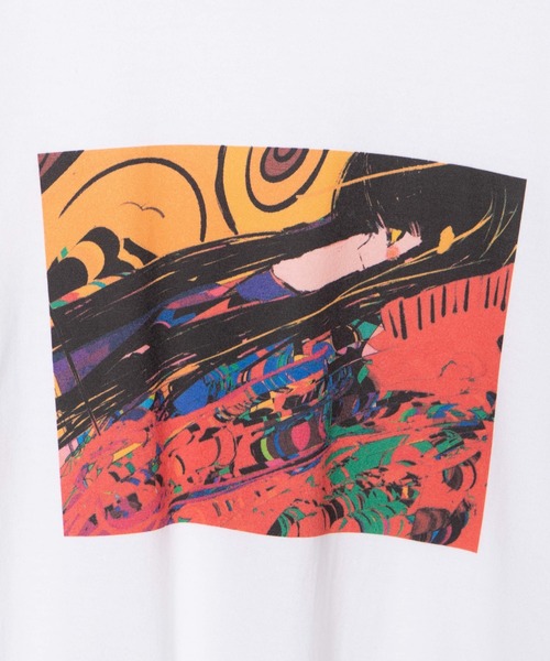 WEGO GRAPHICS（ウィゴーグラフィックス）の「WEGO/放課後アート部 陽ポジトロンT（Tシャツ/カットソー・メンズ・レッド/ホワイト・LARGE/MEDIUM/X-LARGE）」の19枚目の写真