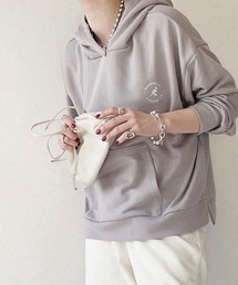KANGOL EXTRA COMFORT | 【WEB限定】ロゴ刺繍入り　サイドスリットワイドパーカー(パーカー)