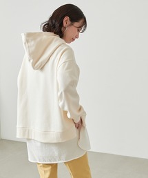【KANGOL EXTRA COMFORT(カンゴール　エクストラ　コンフォート)】《WEB限定》ロゴ刺繍 サイドスリット ビックシルエット パーカー