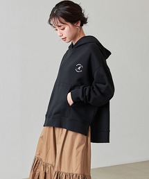 KANGOL EXTRA COMFORT | 【KANGOL EXTRA COMFORT(カンゴール エクストラ コンフォート)】《WEB限定》ロゴ刺繍 サイドスリット ビックシルエット パーカー(パーカー)