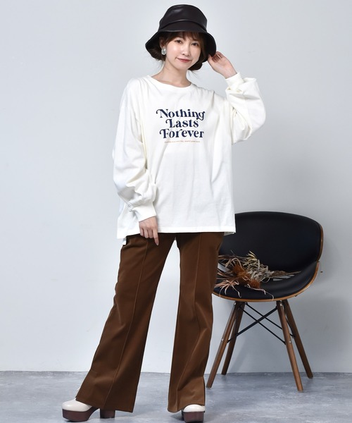 ems excite（エムズエキサイト）の「ロゴロンTEE（Tシャツ/カットソー・レディース・オフホワイト/ピンク/ブルー・FREE）」の18枚目の写真